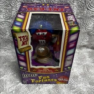 M&M'S Limited Edition The Great Red Ini Fun Fortunes Choc. Candy Dispenser